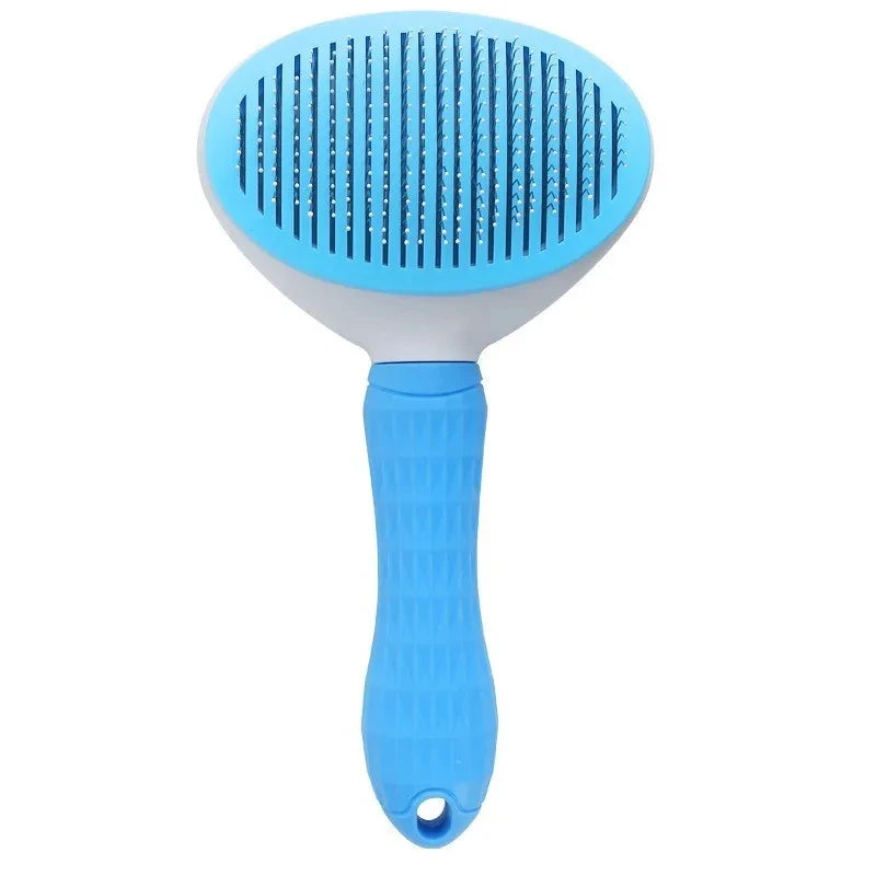Escova Autolimpante para Cães e Gatos – Removedor de Pelos com Massageador