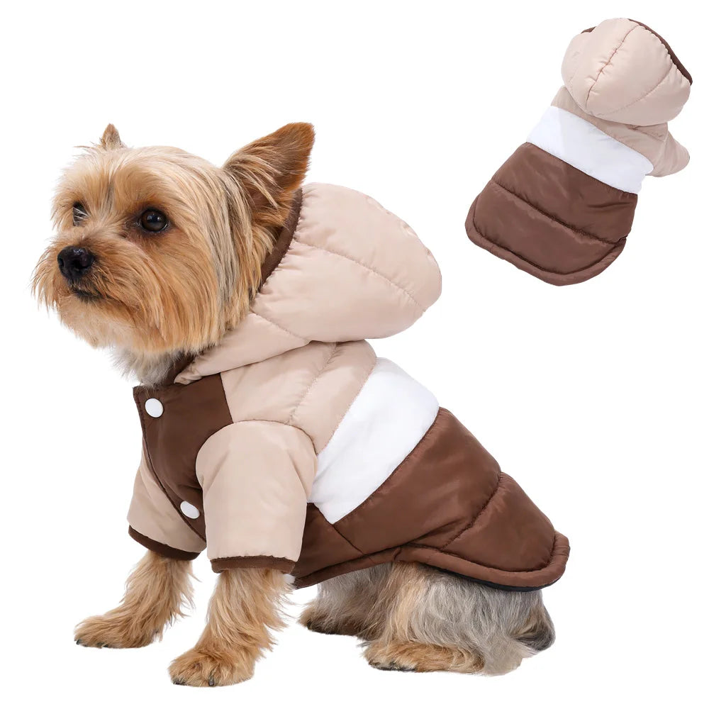 Moletom com Capuz para Cães e Gatos – Casaco de Inverno Quentinho para Pets Pequenos e Médios