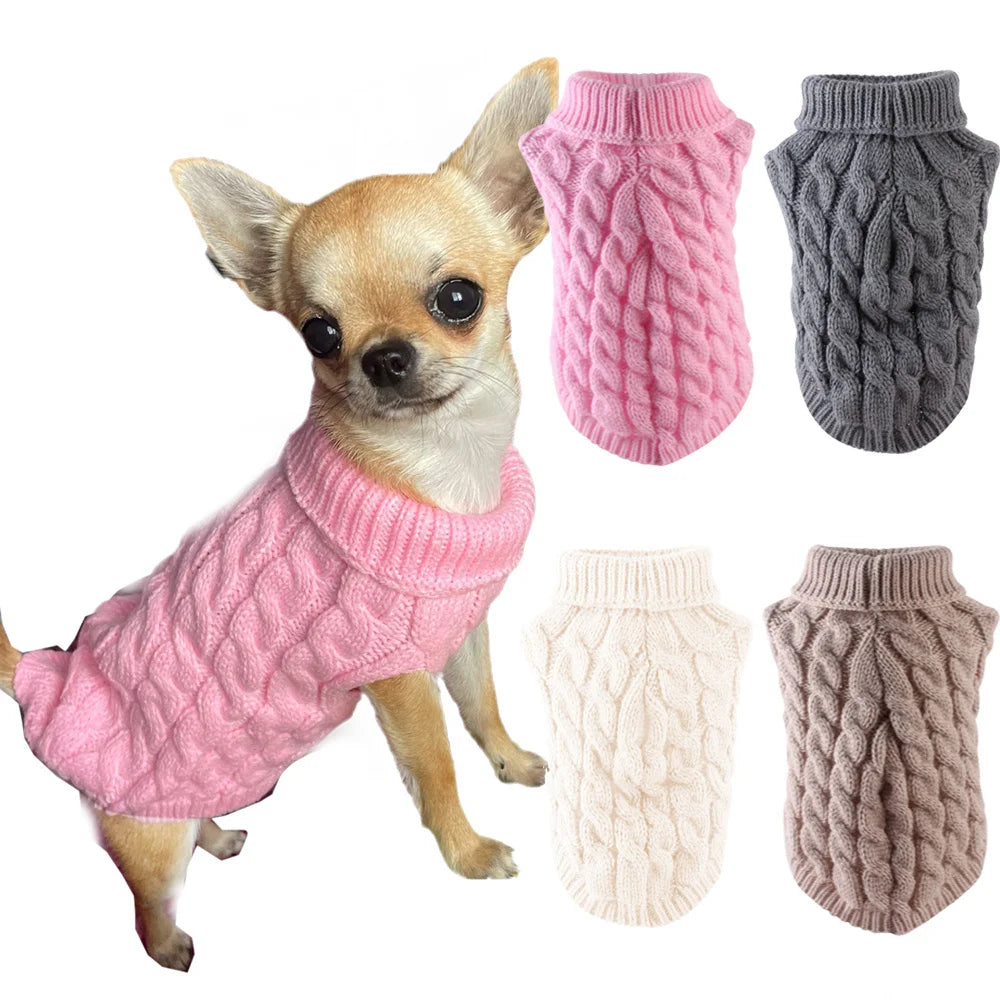 Suéter de Inverno Clássico para Cães Pequenos – Roupa Quentinha para Chihuahua, Yorkshire e Filhotes