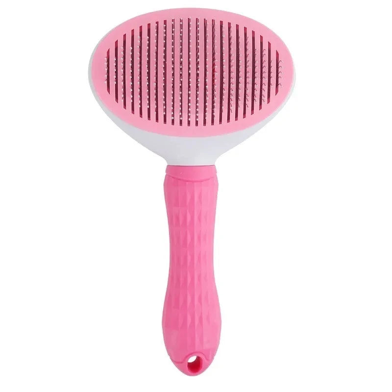 Escova Autolimpante para Cães e Gatos – Removedor de Pelos com Massageador