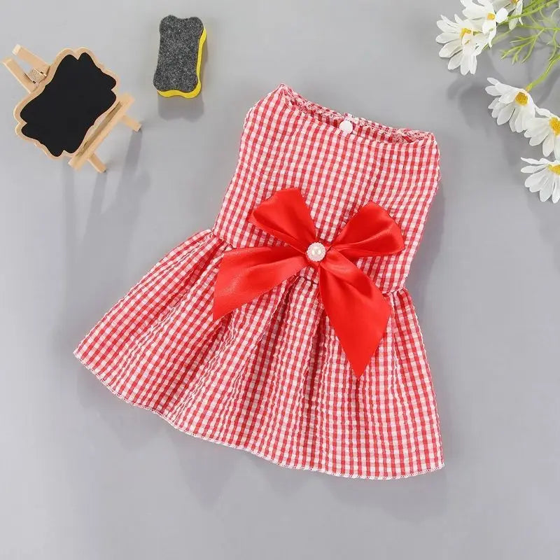 Vestido Floral Princesa para Cachorro e Gato – Roupa de Verão Leve para Pets Pequenos