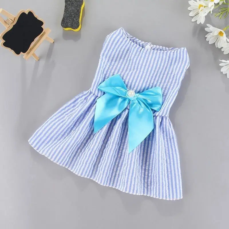 Vestido Floral Princesa para Cachorro e Gato – Roupa de Verão Leve para Pets Pequenos