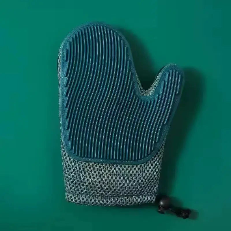 Luva Removedora de Pelos para Cães e Gatos – Escova Massageadora para Banho e Higienização