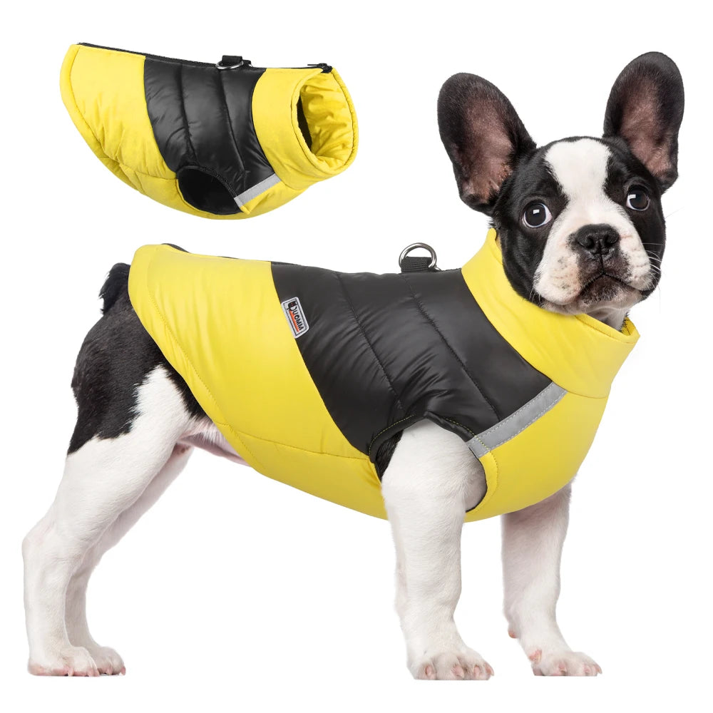 Roupa de Inverno Impermeável para Cães – Casaco Quente para Pets Pequenos e Grandes