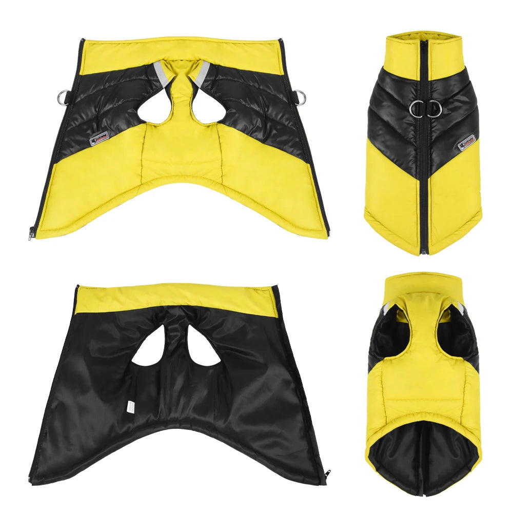 Roupa de Inverno Impermeável para Cães – Casaco Quente para Pets Pequenos e Grandes