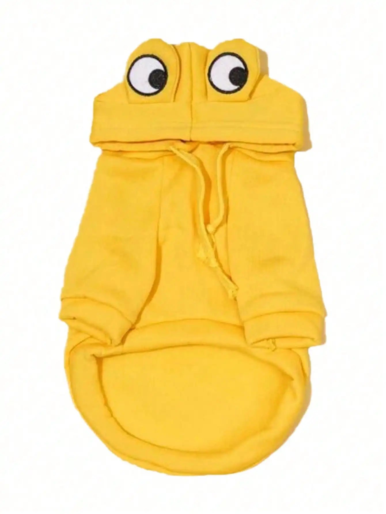 Suéter Pet Sapo Fofo para Cães de Pequeno e Médio Porte – Moletom Verde Quentinho com Design Divertido