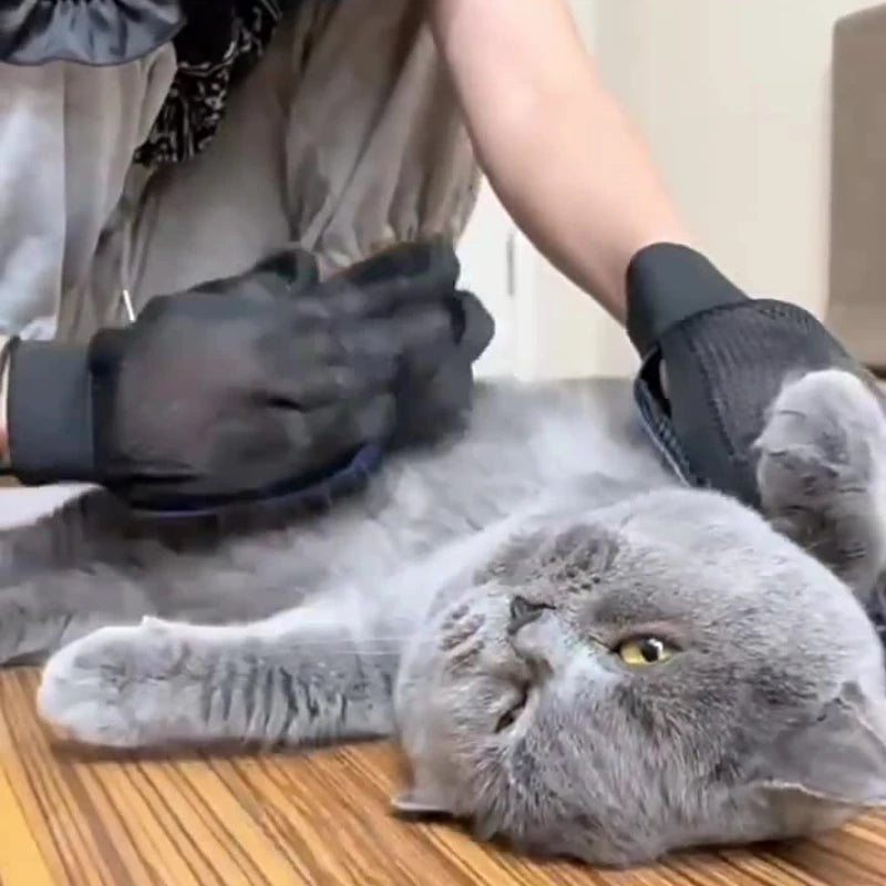 Luva Removedora de Pelos para Cães e Gatos em Silicone – Escova de Limpeza e Massagem para Pets