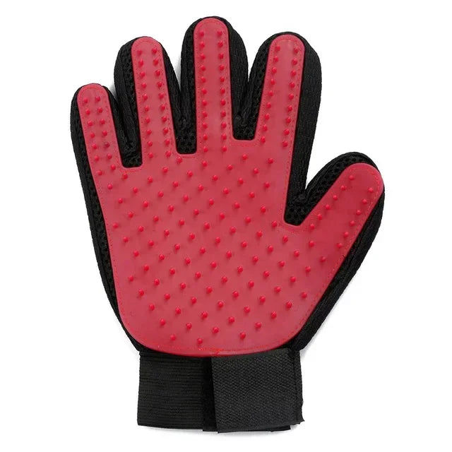 Luva Removedora de Pelos para Cães e Gatos em Silicone – Escova de Limpeza e Massagem para Pets